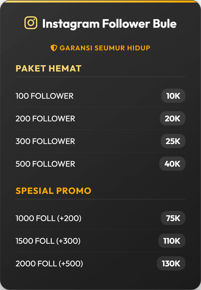 Instagram Follower Bule
