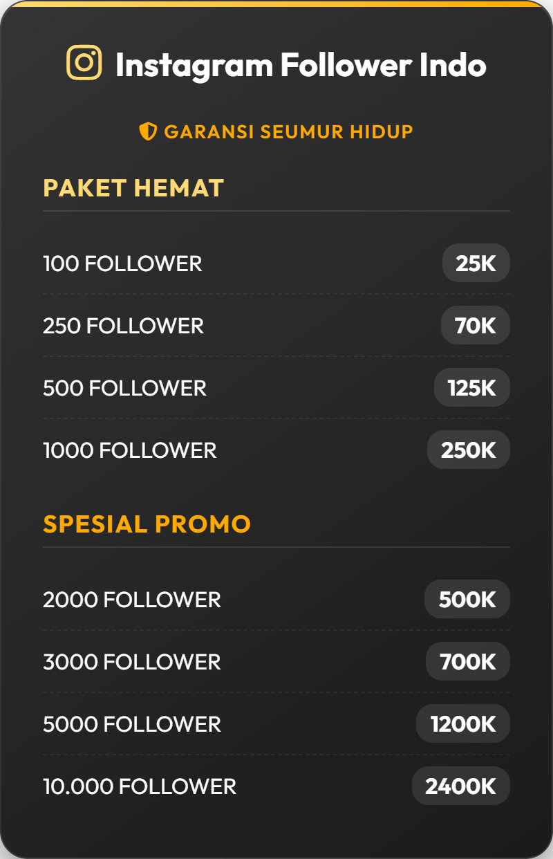 Instagram Follower Indo